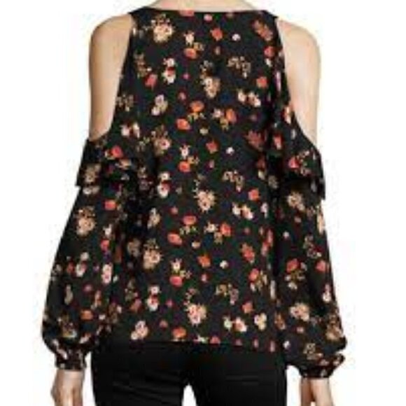 Kobi Halperin Marlena Floral-Print Silk Blouse XS - Picture 2 of 6
